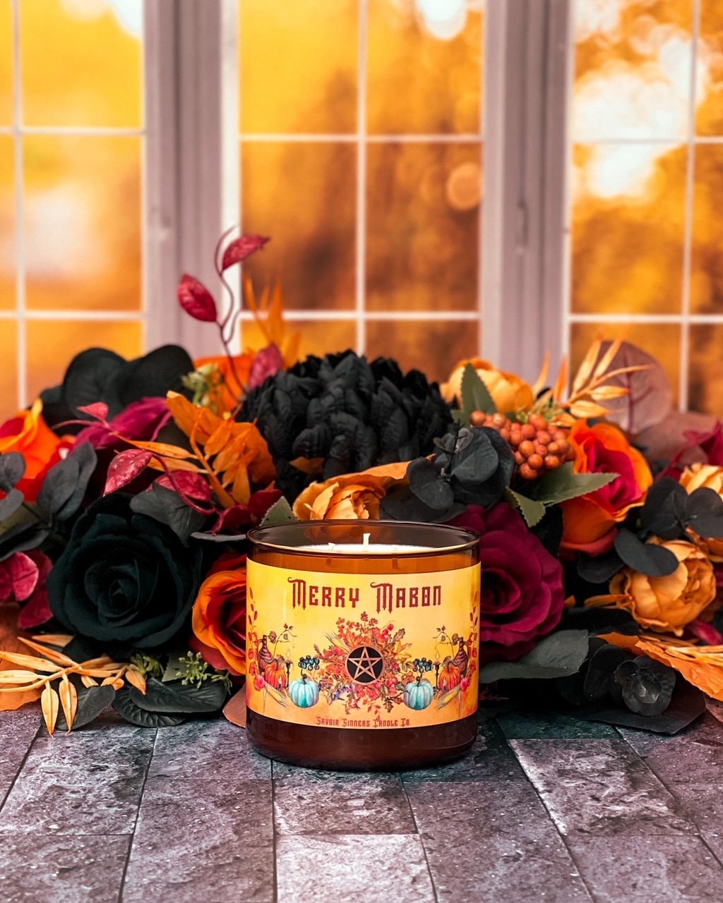 Merry Mabon 3 Wick Candle