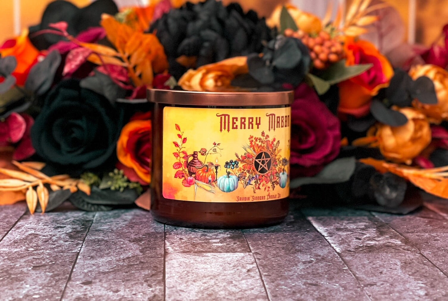 Merry Mabon 3 Wick Candle