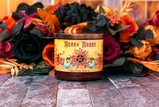 Merry Mabon 3 Wick Candle