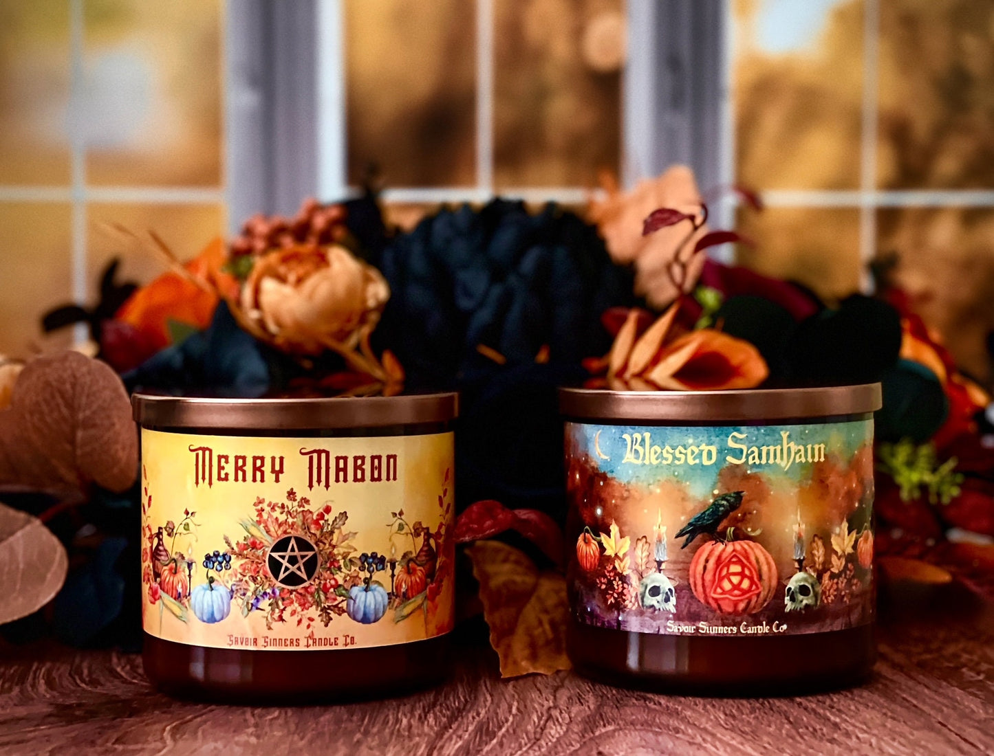 Blessed Samhain 3 Wick Candle