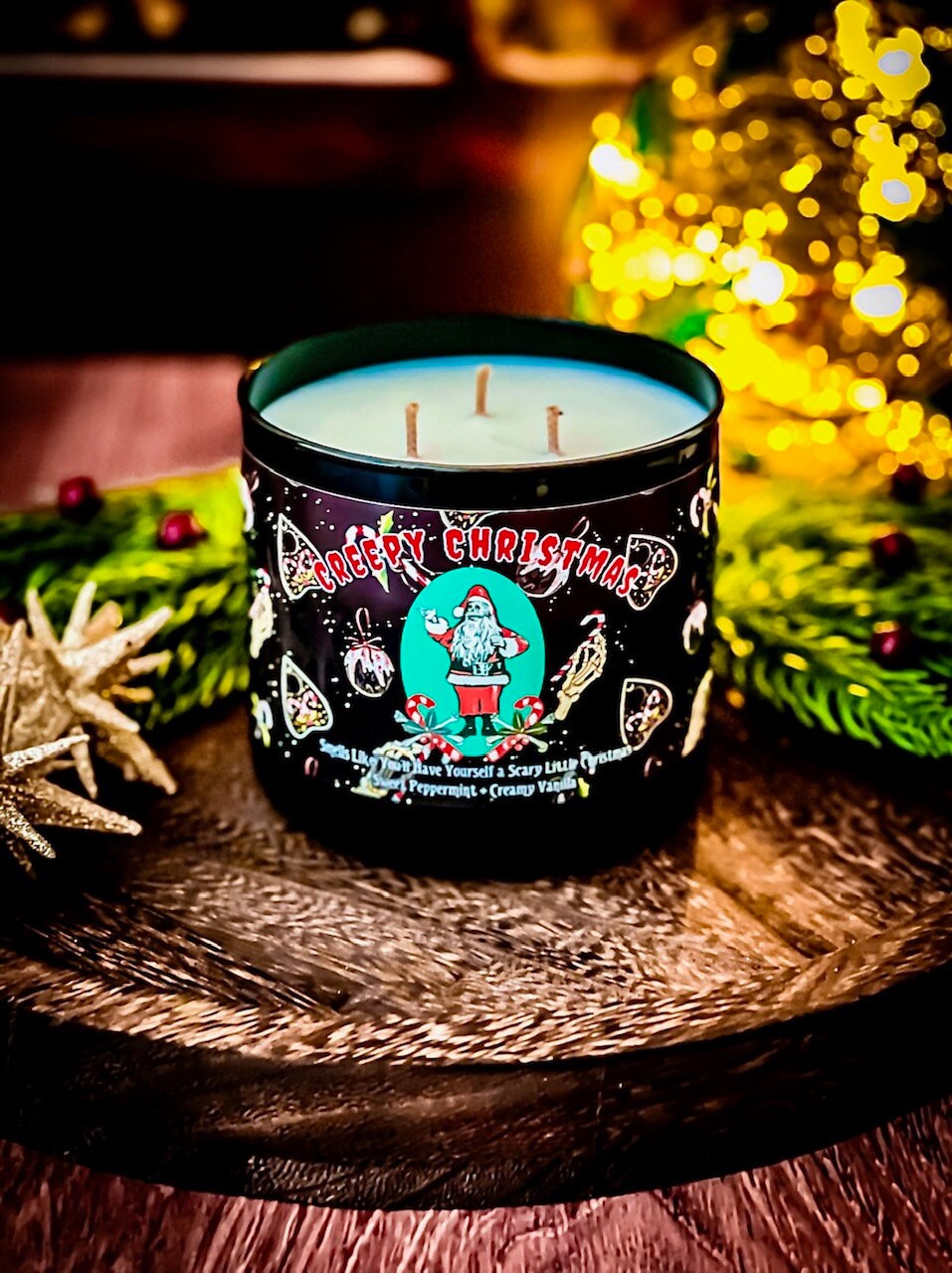 Creepy Christmas 3 Wick Candle