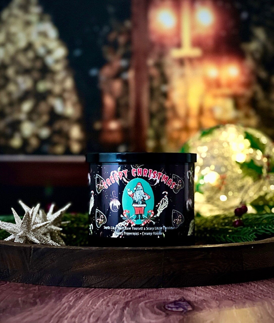Creepy Christmas 3 Wick Candle