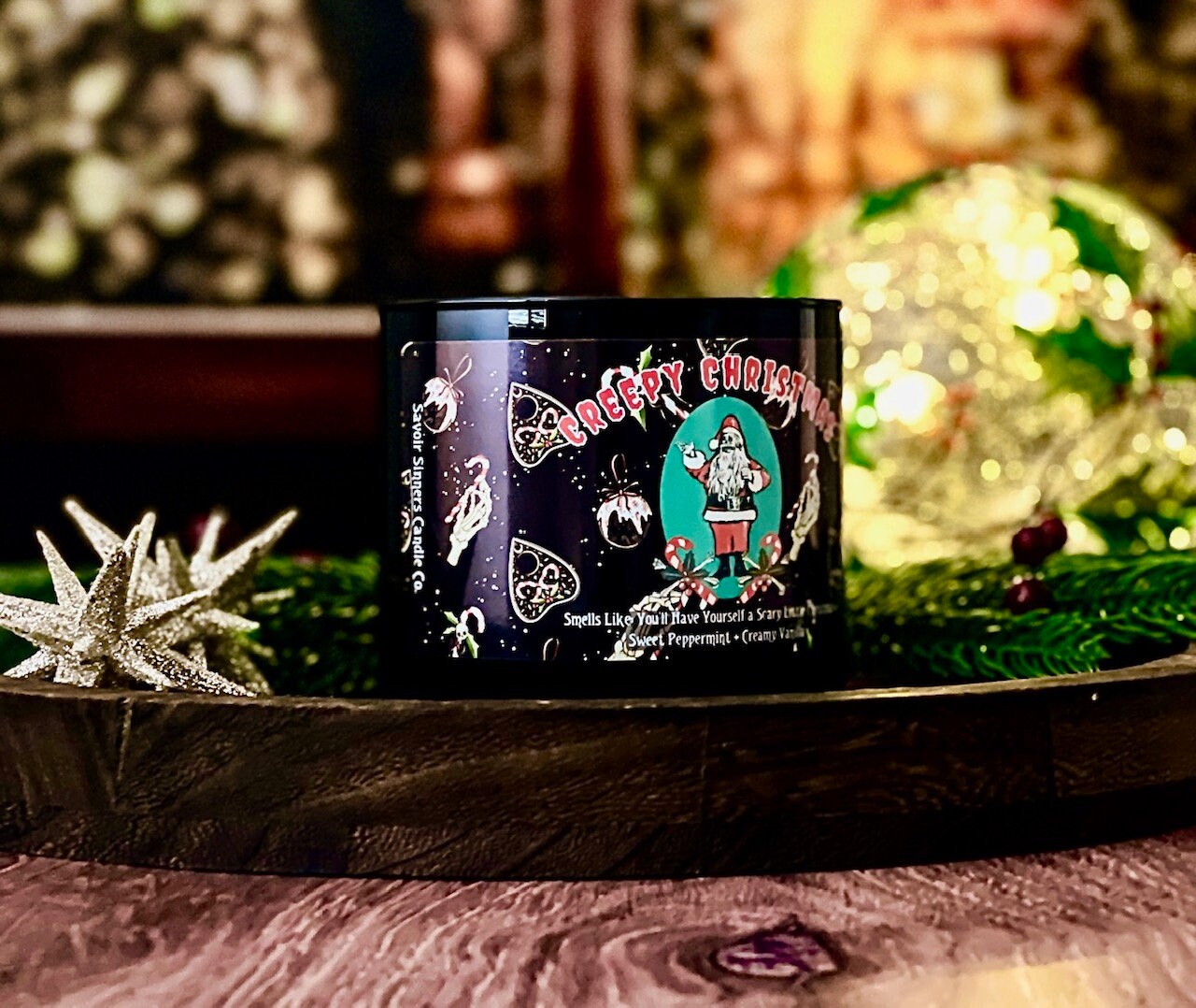 Creepy Christmas 3 Wick Candle