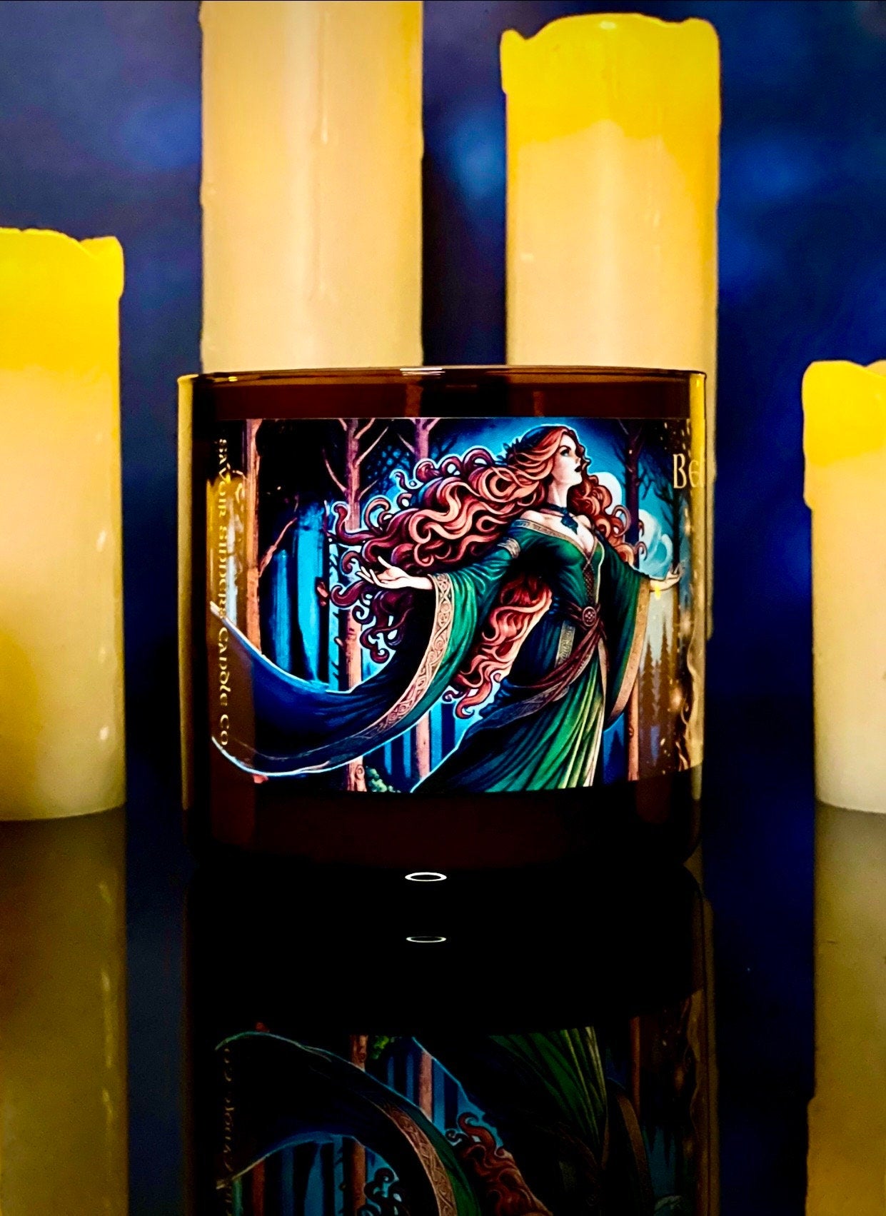 Beltane 3 Wick Candle