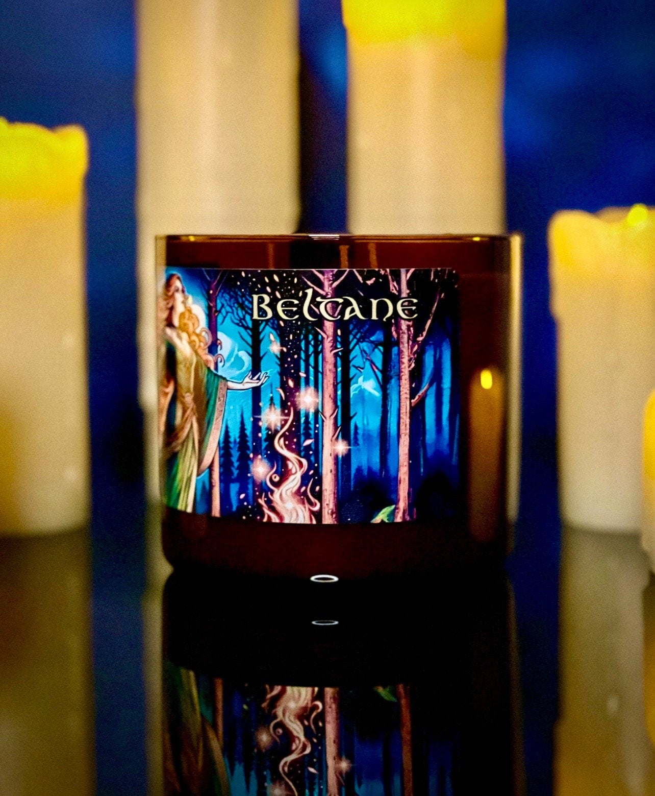 Beltane 3 Wick Candle