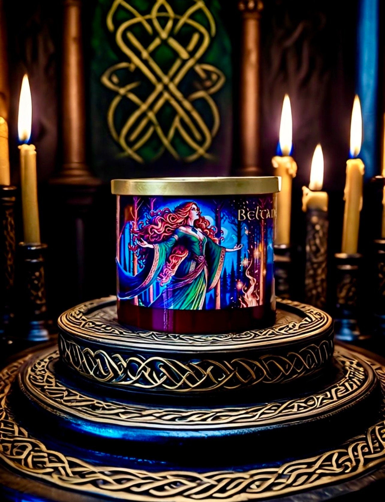 Beltane 3 Wick Candle
