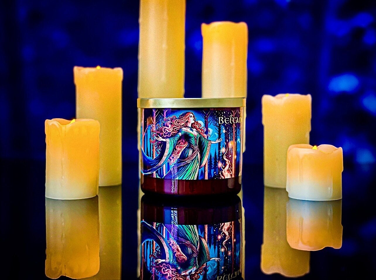 Beltane 3 Wick Candle