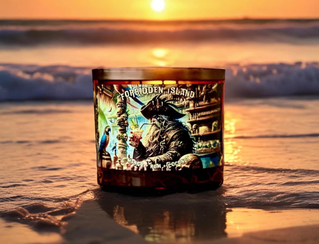 Forbidden Island 3 Wick Candle
