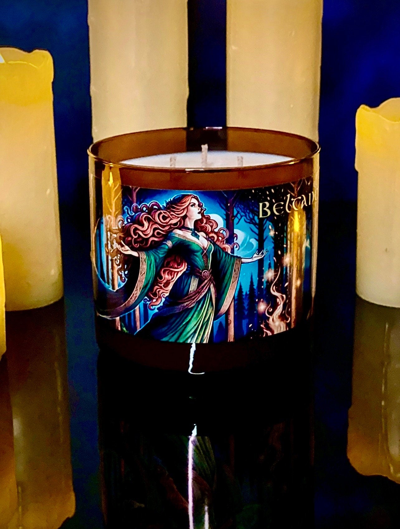 Beltane 3 Wick Candle
