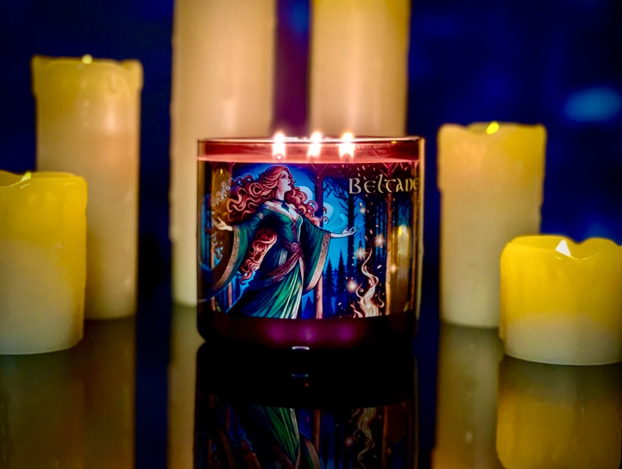 Beltane 3 Wick Candle