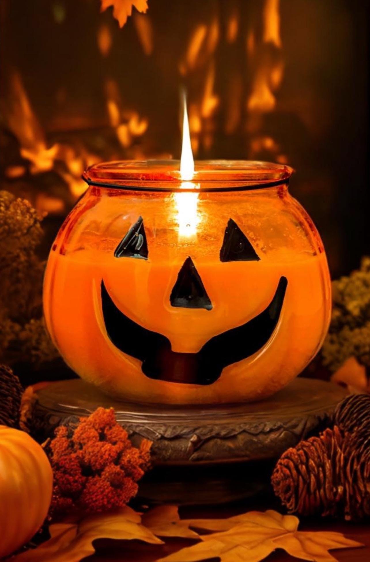Jack o'Lantern Single Wick Candle