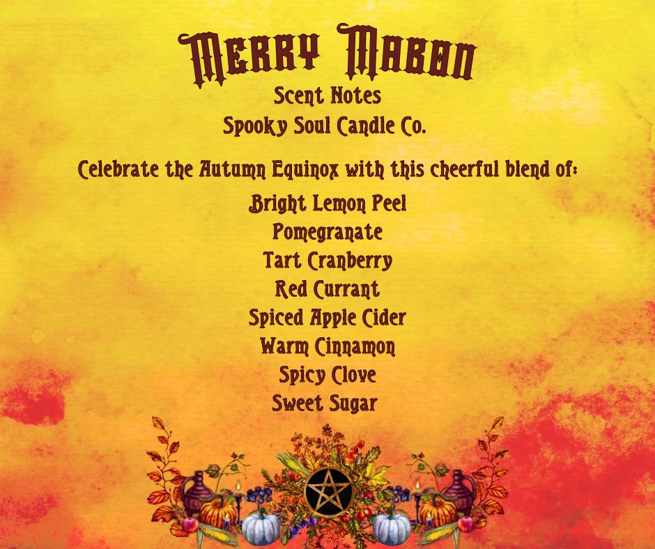 Merry Mabon 3 Wick Candle