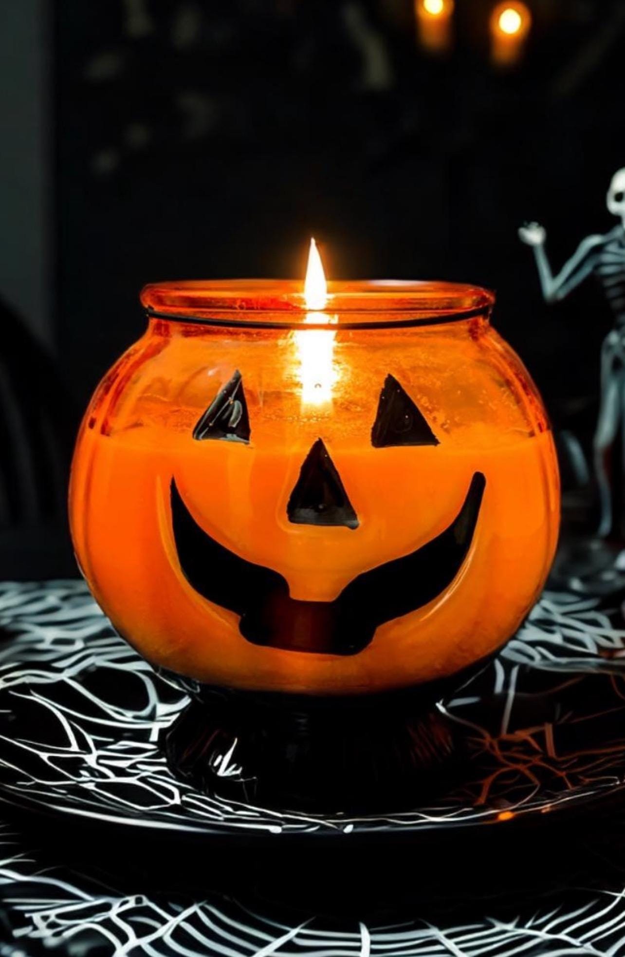 Jack o'Lantern Single Wick Candle