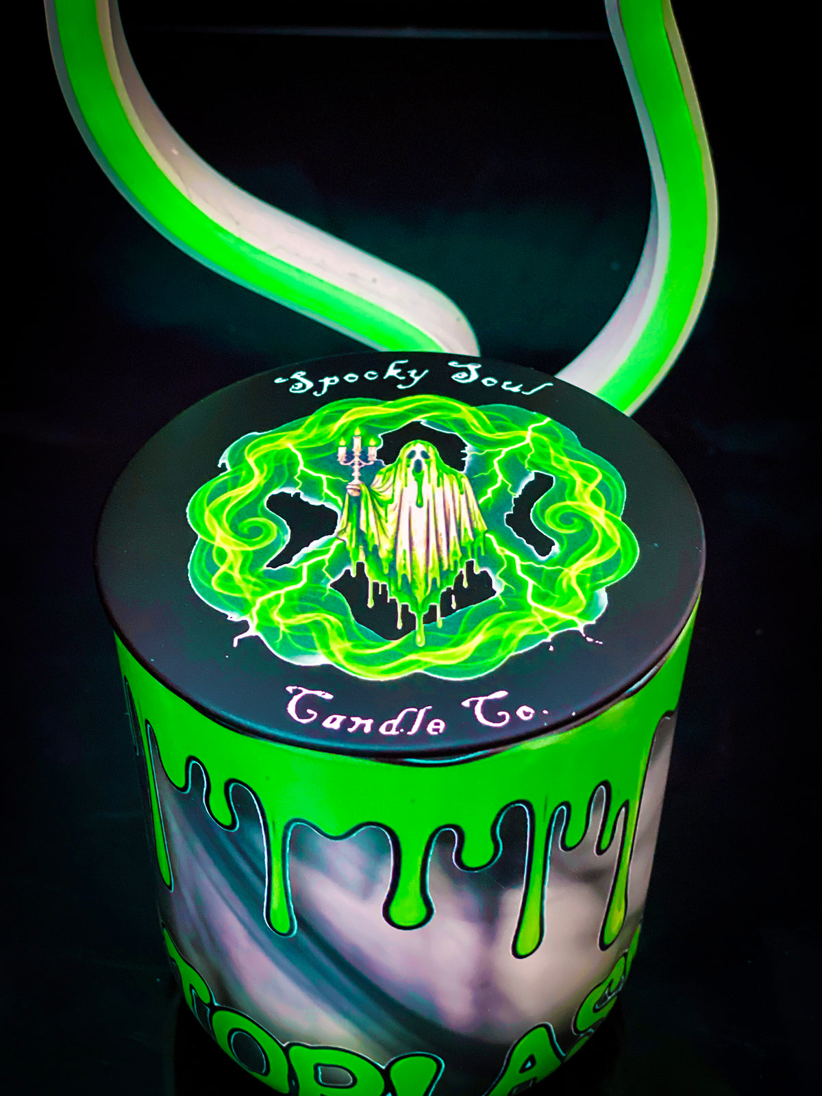 Ectoplasm Slime Candle | Spooky Atmospheric Gourmand