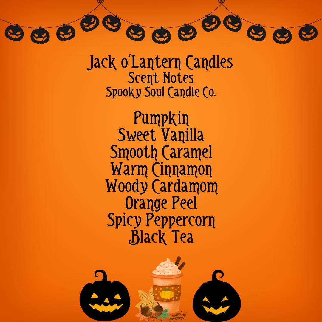 Jack o'Lantern Single Wick Candle